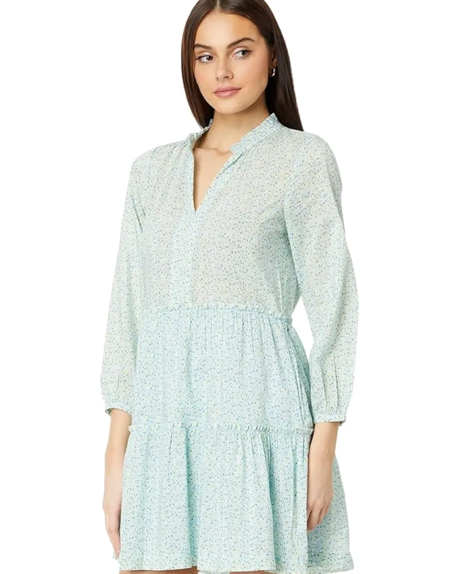 Vineyard Vines Floral Tiered Dress Tiny Floral- Jake Blue