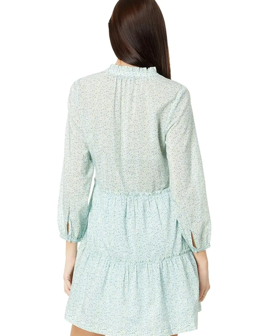 Vineyard Vines Floral Tiered Dress Tiny Floral- Jake Blue