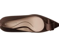 Cole Haan Florette Pumps Dark Chocolate Satin Discount