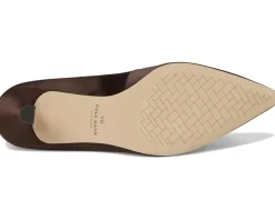 Cole Haan Florette Pumps Dark Chocolate Satin Discount