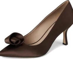 Cole Haan Florette Pumps Dark Chocolate Satin Discount
