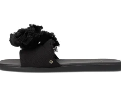 Women Kate Spade New York Flourish Canvas Flat Sandals