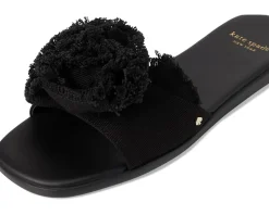 Women Kate Spade New York Flourish Canvas Flat Sandals