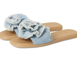 Women Kate Spade New York Flourish Denim Flat Sandals