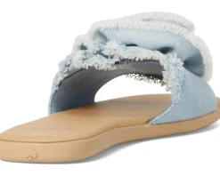 Women Kate Spade New York Flourish Denim Flat Sandals