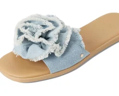 Women Kate Spade New York Flourish Denim Flat Sandals