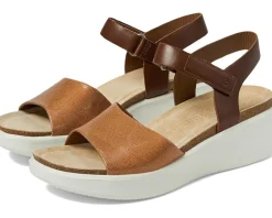 ECCO Flowt Wedge Cork Sandal Cashmere Outlet