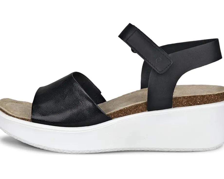 Women ECCO Flowt Wedge Cork Sandal