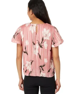 Women CeCe Flowy Pleated Blouse