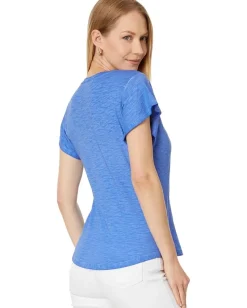 Women NIC+ZOE Flutter Short Sleeve Tee
