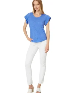 Women NIC+ZOE Flutter Short Sleeve Tee
