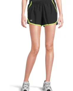 Under Armour Fly By Shorts Black/High-Vis Yellow/Reflective Online