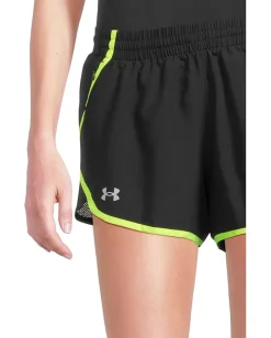 Under Armour Fly By Shorts Black/High-Vis Yellow/Reflective Online