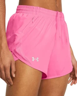Under Armour Fly By Shorts Fluo Pink/Fluo Pink/Reflective Hot