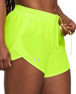Under Armour Fly By Shorts High-Vis Yellow/High-Vis Yellow/Reflective Outlet