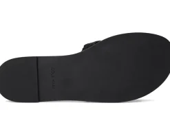 Cole Haan Flynn Slotted Slides Black Leather Outlet