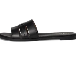 Cole Haan Flynn Slotted Slides Black Leather Outlet