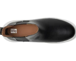 Women FitFlop F-Mode Contrast-Stitch Flatform Chelsea Boots