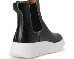 Women FitFlop F-Mode Contrast-Stitch Flatform Chelsea Boots