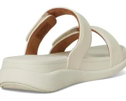 FitFlop F-Mode Go Adjustable Flatform 2-Bar Slides Paris Beige 1 New