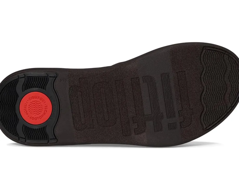 Women FitFlop F-mode Go Leopard Webbing Strappy Flip-flops