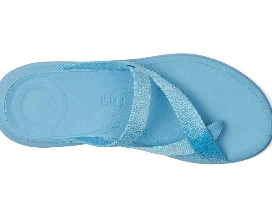 Women FitFlop F-Mode Go Webbing Flatform Sling Toe-Post Sandals