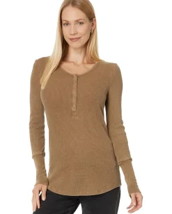 Splendid Forever Thermal Henley Spice Discount