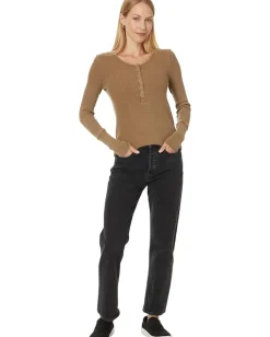 Splendid Forever Thermal Henley Spice Discount
