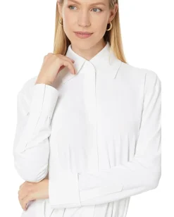 Women Norma Kamali Four Sleeve Nk Shirt Mini Dress