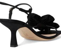 Women Loeffler Randall Frank Flower Applique Heeled Sandals