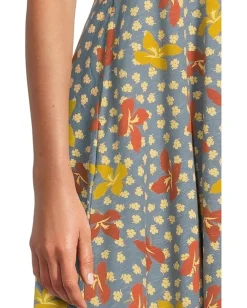 Toad&Co Freesia Wrap Short Sleeve Dress North Shore Lily Print Outlet