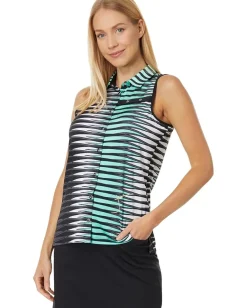 Jamie Sadock Frequency Print Sleeveless Top Spring Online