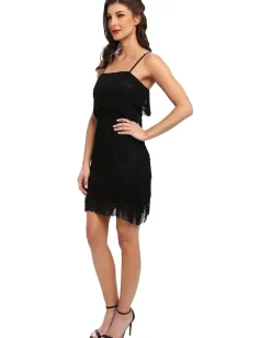 Women Unique Vintage Fringe Flapper Dress