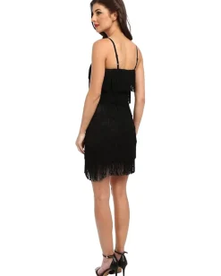 Women Unique Vintage Fringe Flapper Dress