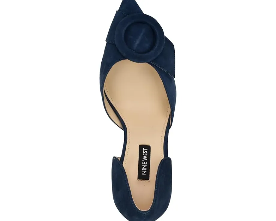 Nine West Frolly Navy Suede New