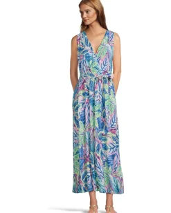 Tommy Bahama Frond Grove Sleeveless Maxi Dress Cyber Light Best
