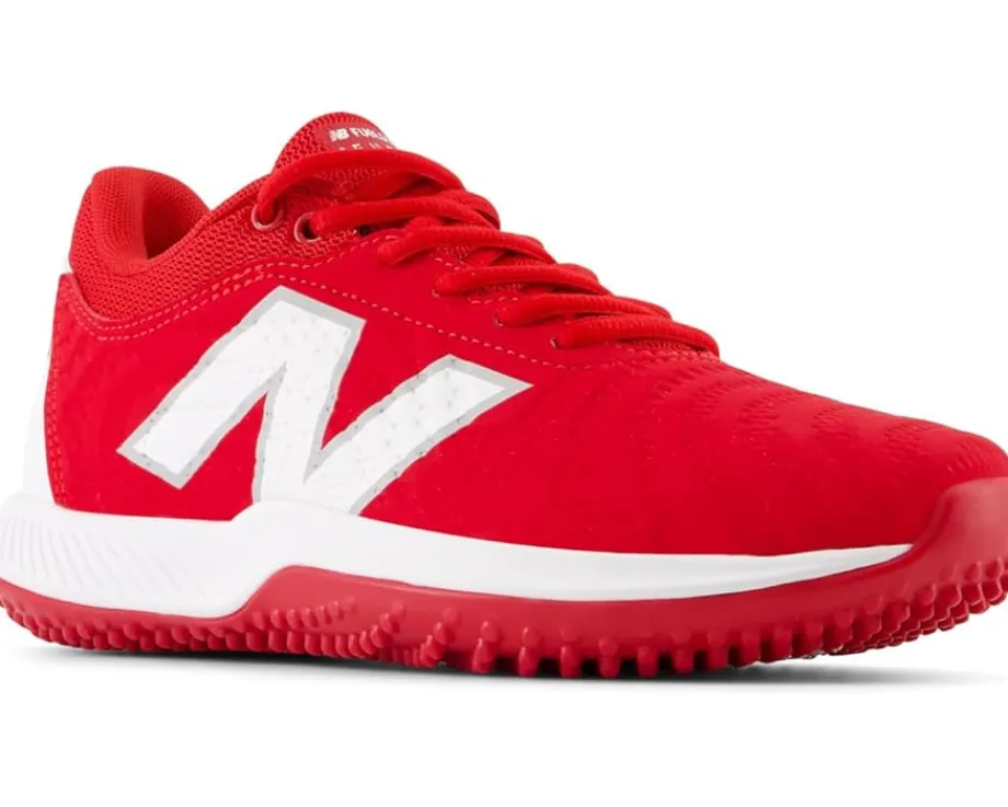 New Balance FuelCell FUSE v4 Turf Trainer Softball Cleats Team Red/Optic White Best