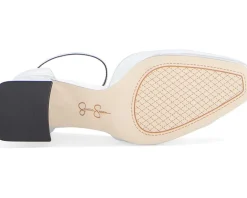 Jessica Simpson Fulian Ankle Strap Block Heel Pump Silver Hot