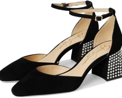 Women Jessica Simpson Fulian Ankle Strap Block Heel Pump