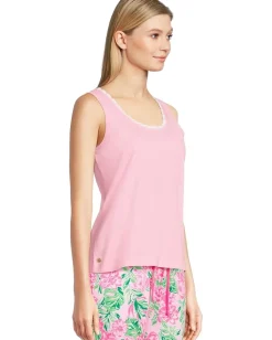 Lilly Pulitzer Gabbie Crochet Trimmed Knit Conch Shell Pink Best