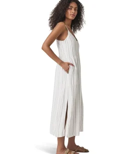 Splendid Gabrielle Button Down Dress White/Fawn Sale