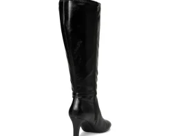 LifeStride Galant Extra Wide Calf Black Faux Leather Outlet