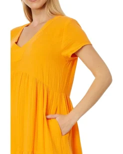 Women Elliott Lauren Gauze - Short Sleeve V-Neck Dress