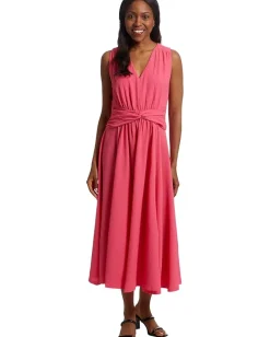 Calvin Klein Gauze Twist Front Aline Rosebud Discount