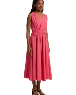 Calvin Klein Gauze Twist Front Aline Rosebud Discount