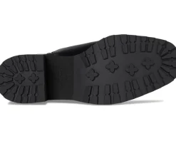 Cole Haan Gema Tall Lug Boot Extended Calf Black Leather