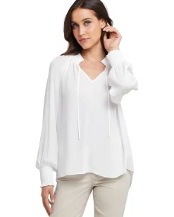 NYDJ Gemma Blouse Optic White Best