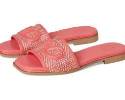 Naturalizer Genevieve2 Sunset Coral Pink Woven Leather New