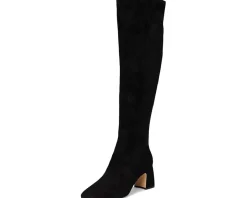 Cole Haan Georgette Over The Knee Boots Black Suede Best