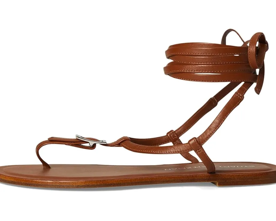 Stuart Weitzman Georgie Lace-Up Bridle Brown Sale